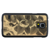 オーキッド赤面パネルIV CarvedメープルGalaxy S5スリムケース (正面(横))