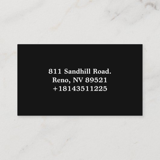 オーキッド開花 名刺 (裏面)