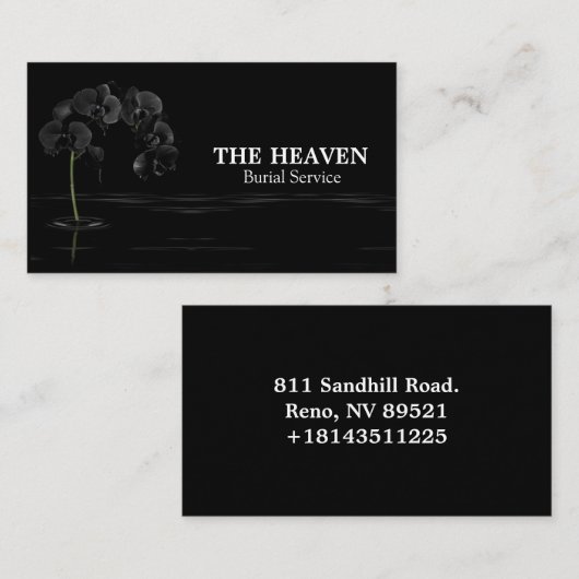 オーキッド開花 名刺 (正面/裏面)