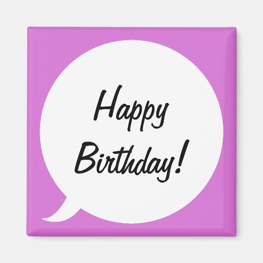 オーキッド音声バブル マグネット (正面)