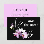 オーキッド いけばな Save the Date 発表 招待状 (正面/裏面)