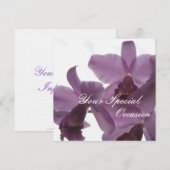 オーキッド / すべての行事に使えるパーソナライズ招待状 招待状 (正面/裏面)