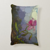 オーキッド・アフター・ヘードの2羽のハミングバード アクセントクッション (裏面(縦))