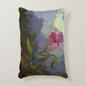 オーキッド・アフター・ヘードの2羽のハミングバード アクセントクッション (正面(垂直))