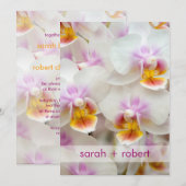 オーキッド ・ ウェディング 招待状 (正面/裏面)