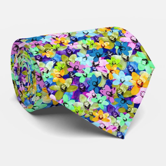 オーキッド・ウォーター・カラー、 ネクタイ (ロール)