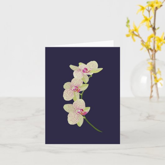 オーキッド カード (黄色い花)