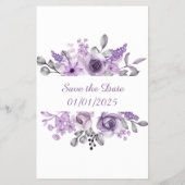 オーキッド ゲス フー ブライダルシャワー ゲーム カード (裏面)