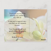 オーキッド ・ サンクス ポストカード (裏面)