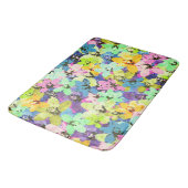 オーキッド ステイン グラス エフェクト メモリー フォーム バス マット (アングル)