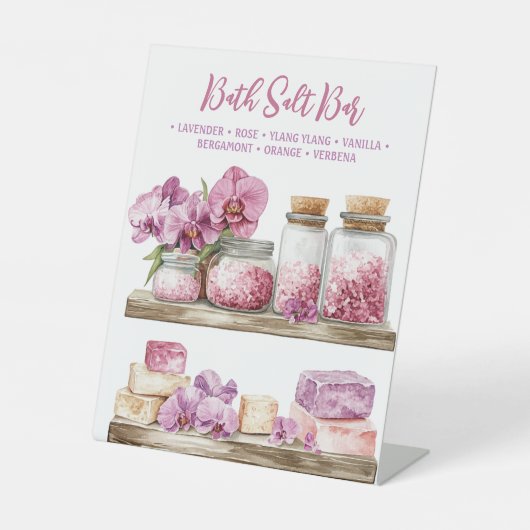 オーキッド スパ リゾート | バス ソルト バー 台座サイン (正面)