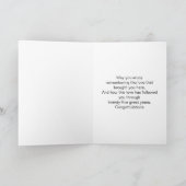 オーキッド パーソナライズ 25周年結婚記念日 カード (内部)