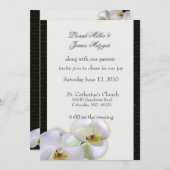 オーキッド フラワー ウェディング インビテーション (正面/裏面)