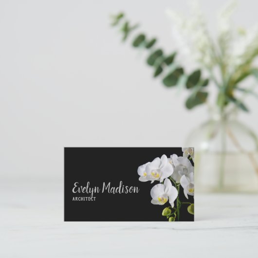 オーキッド-フラワー 名刺 (スタンド正面)