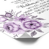 オーキッド プット ア リング ブライダルシャワー ゲーム サイン (角)