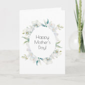 オーキッド 母の日 グリーティング カード (正面)