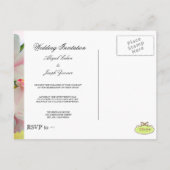 オーキッド, DIY 結婚式招待状 / サンキューカード インビテーションポストカード (裏面)