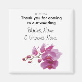 オーキッ結婚ドのお土産のキープサケの景品 マグネット (正面)