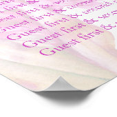 オーキッ結婚パープルのシーティングテーブルプランナー1-9 ポスター (角)