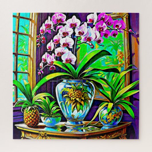 オーキッ鮮やかドヘブン ジグソーパズル (縦)