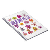 オーキドロジストオーキッドオーキッドオーキッドフラワーガーデン ノートブック (右側)