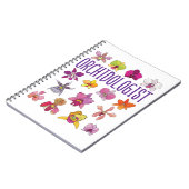 オーキドロジストオーキッドオーキッドオーキッドフラワーガーデン ノートブック (左側)