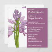 オーキ絵を描ッドブライダルシャワーの招待 招待状 (正面/裏面)