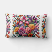 オーキ鮮やかッド&ダリアフローラ ランバークッション (裏面)