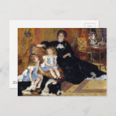 オーギュストルノアールマダムジョルジュシャルパンティエ ポストカード (正面/裏面)