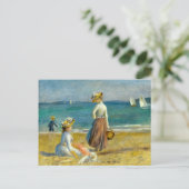 オーギュストルノアール姿オンザビーチ ポストカード (スタンド正面)