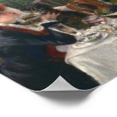 オーギュストルノアール – ボートパーティーの昼食会 ポスター (角)