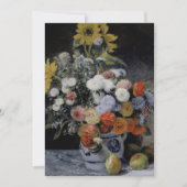 オーギュストルノアール – 土器Pに混ぜられた花 招待状 (正面)