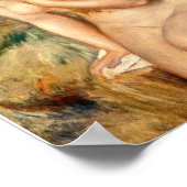 オーギュストルノアール – 岩の上に座ったバザー ポスター (角)