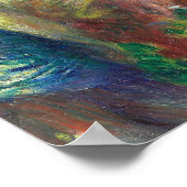 オーギュストルノアール – 湖の近く ポスター (角)