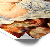 オーギュストルノアール – 砂浜に座ったベーサー ポスター (角)