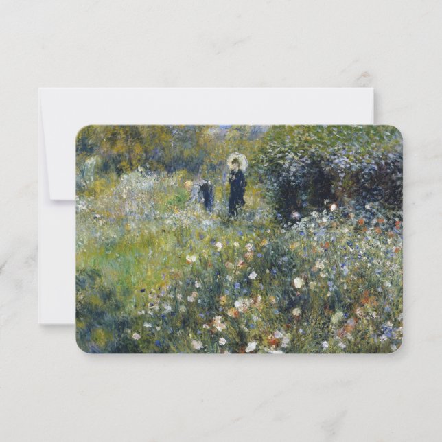 オーギュスト・ルノアールの庭に日傘を持った女性 (正面)