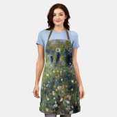 オーギュスト・ルノアールの庭に日傘を持った女性 エプロン (着用した状態)