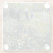 オーギュスト・ルノアールの庭に日傘を持った女性 ガラスコースター (裏面)