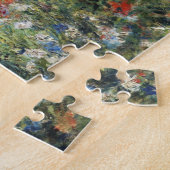 オーギュスト・ルノアールの庭に日傘を持った女性 ジグソーパズル (側面)