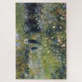 オーギュスト・ルノアールの庭に日傘を持った女性 ジグソーパズル (縦)