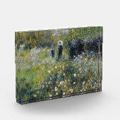 オーギュスト・ルノアールの庭に日傘を持った女性 フォトブロック (左)