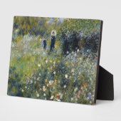 オーギュスト・ルノアールの庭に日傘を持った女性 フォトプラーク (側面)