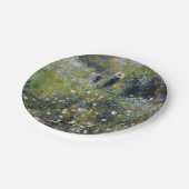 オーギュスト・ルノアールの庭に日傘を持った女性 ペーパープレート (アングル)