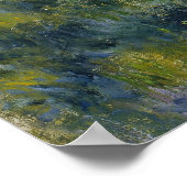 オーギュスト・ルノアールの庭に日傘を持った女性 ポスター (角)