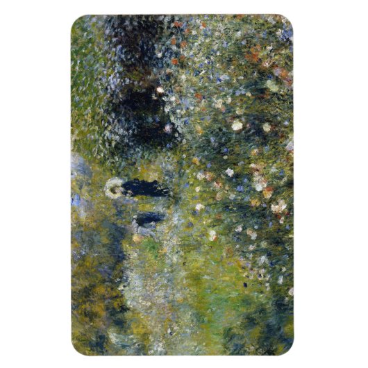 オーギュスト・ルノアールの庭に日傘を持った女性 マグネット (縦)