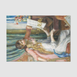 オーギュスト・ルノアール・アートの二人の少女 薄葉紙