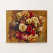 オーギュスト・ルノアール・バラの花束 ジグソーパズル (横)