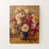 オーギュスト・ルノアール・バラの花束 ジグソーパズル (縦)
