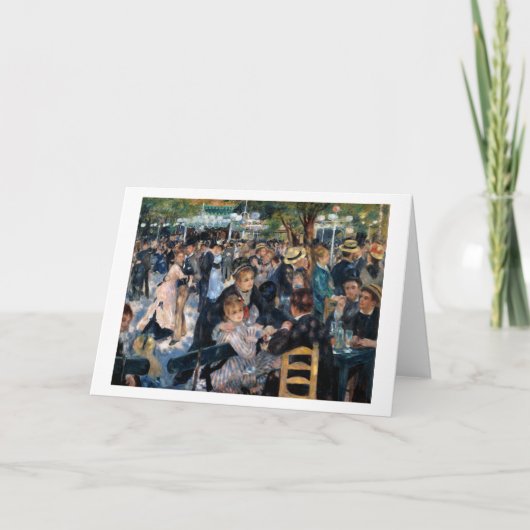 オーギュスト・ルノアール・ムーランデラガレットでのボール カード (正面)