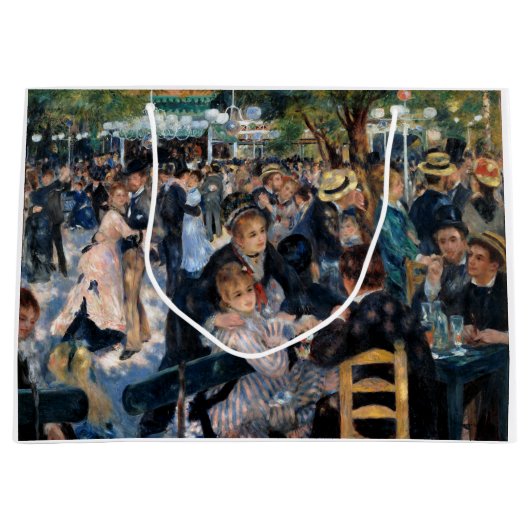 オーギュスト・ルノアール・ムーランデラガレットでのボール ラージペーパーバッグ (正面)